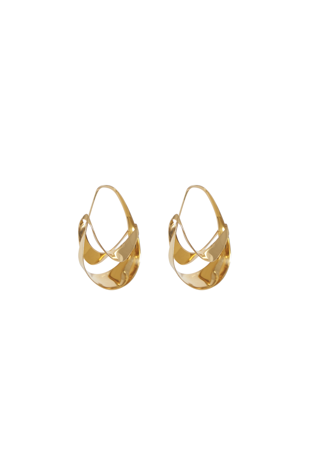 Small double best sale hoop earrings