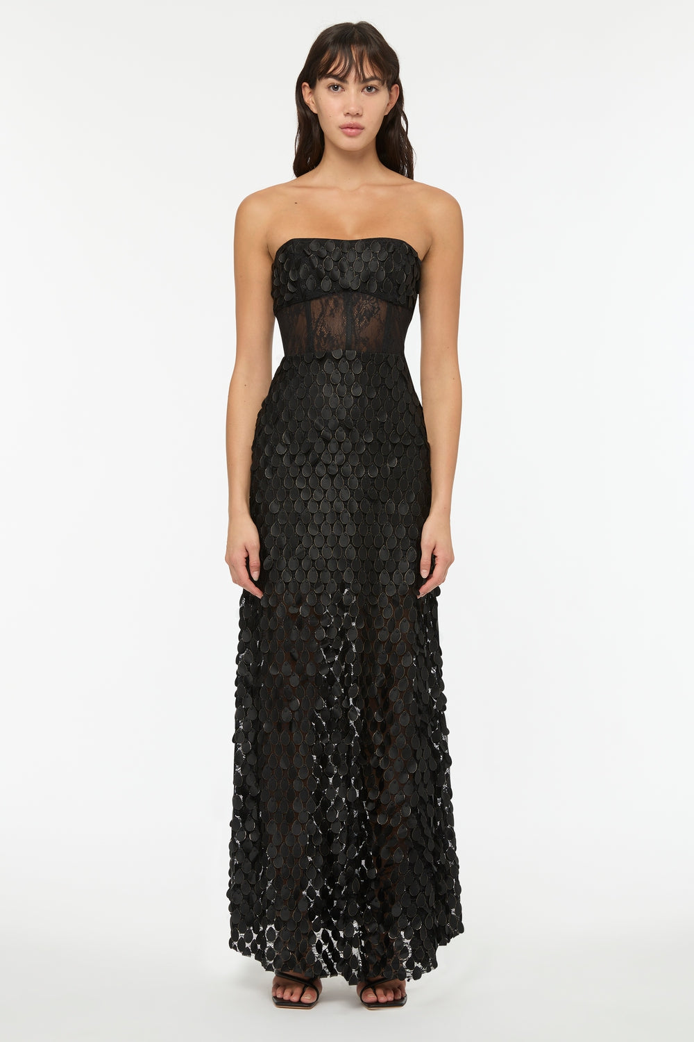 Black Lace Strapless Dress -  Canada