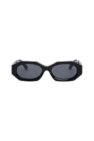 Black octagon sunglasses clearance