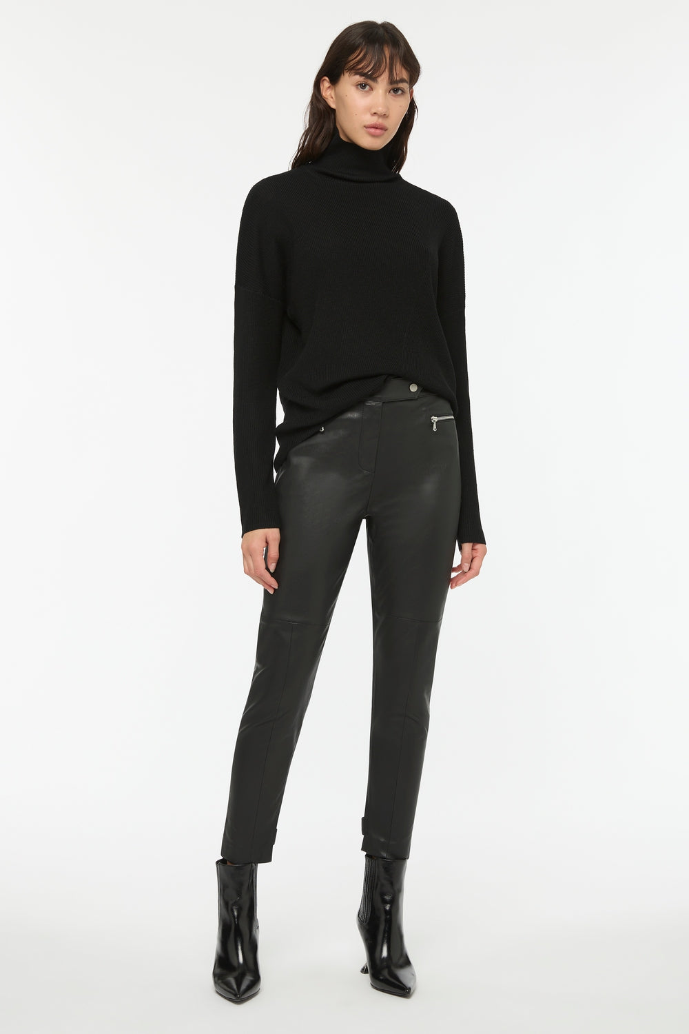 Unzipped Cropped Leather Pant - Women's Pants – MANNING CARTELL
