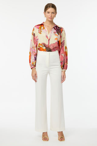 Distorted Floral Blouse