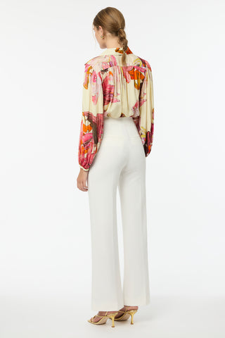 Distorted Floral Blouse