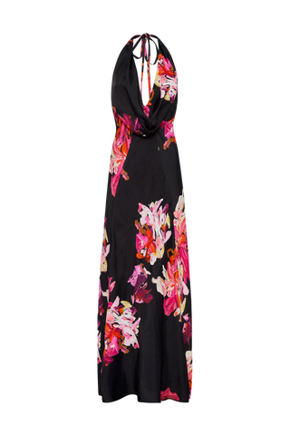 Painterly Floral Cowl Maxi Dress