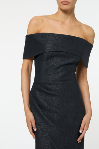 Micro Weave Off Shoulder Dress